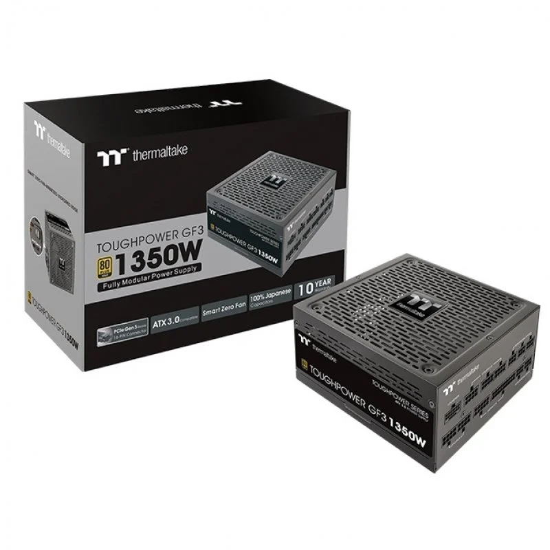 Thermaltake toughpower gf 3 1350w pcie gen 5.0 80 plus gold full modular