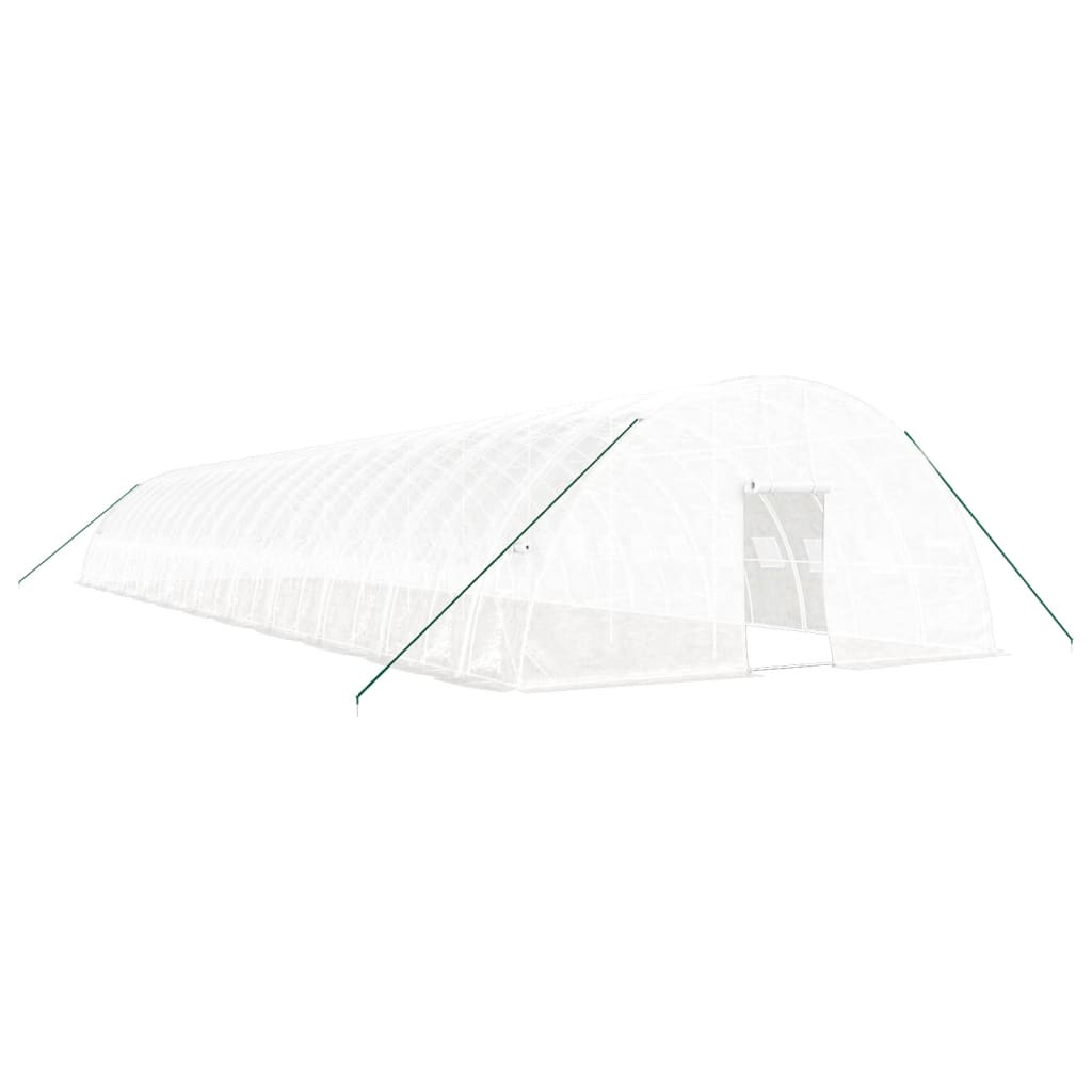 vidaXL Invernadero con estructura de acero blanco Multitalles