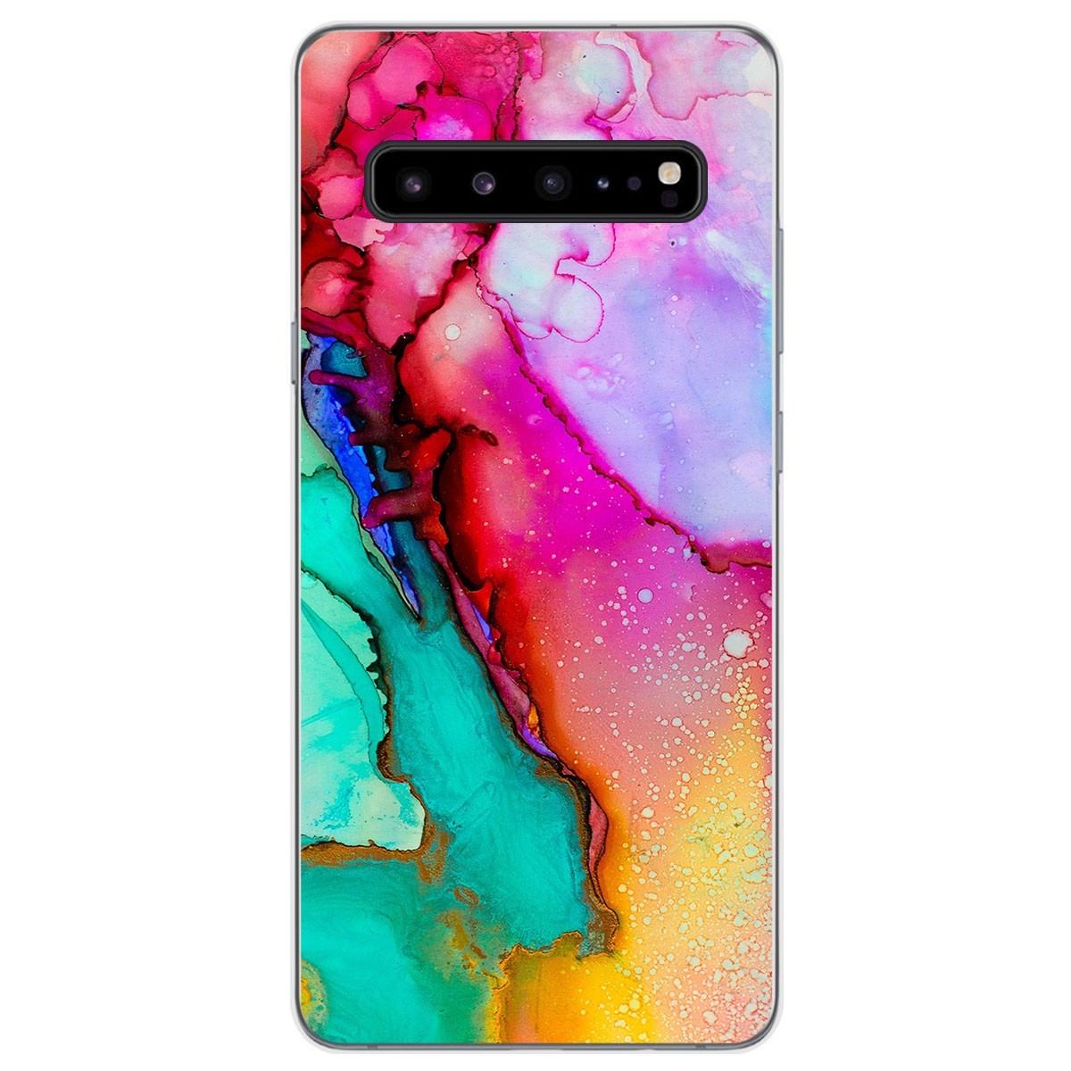 Tumundosmartphone Funda Gel Tpu para Samsung Galaxy S10 5G diseño Mármol 15 Dibujos