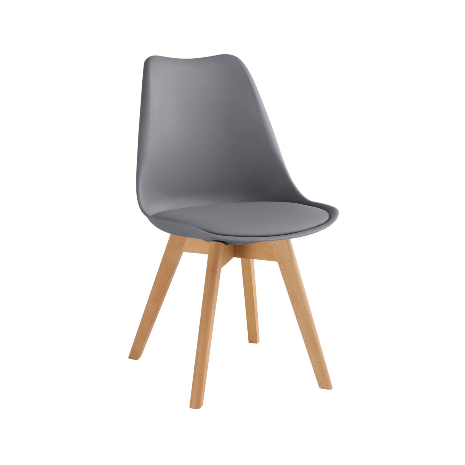 Set de 4 sillas de comedor mavis  gris para hogar moderno mueble de almacenaje  - Homekit