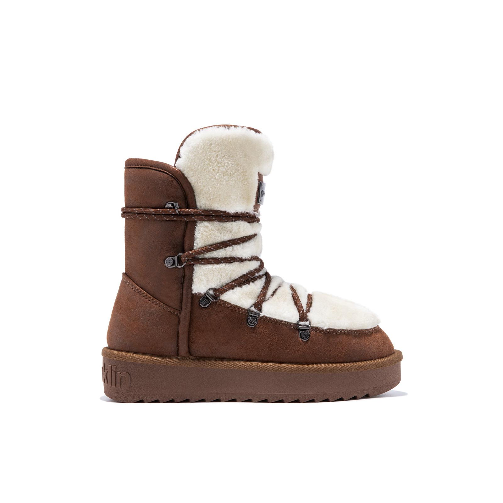 D.Franklin Botas Australianas Mujer Forro Exterior Nordic Pelo  Trk Fur  ient Taupe  - Botas para Mujer - Moda casual Mujer