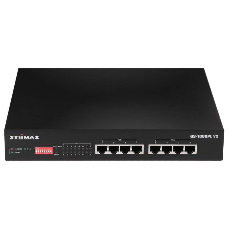 Edimax GS-1008PL V2 Switch Ethernet Poe+ 8 Puertos RJ-45