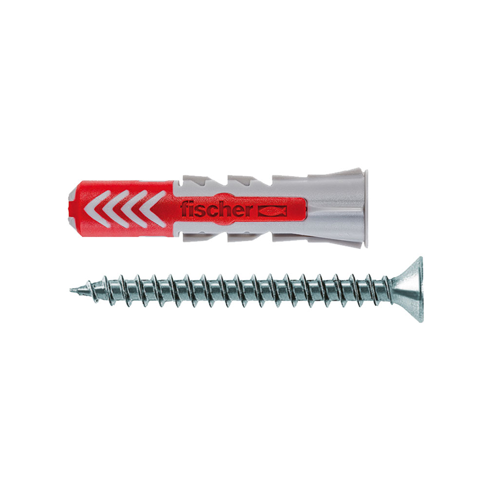 FISCHER TACOS DUOPOWER T Ø6 x 30 mm + TORNILLOS Ø4,5 x 40 mm, BOTE 375 uds