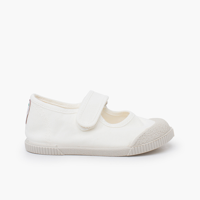 Pisamonas Merceditas puntera barefoot lona lavada