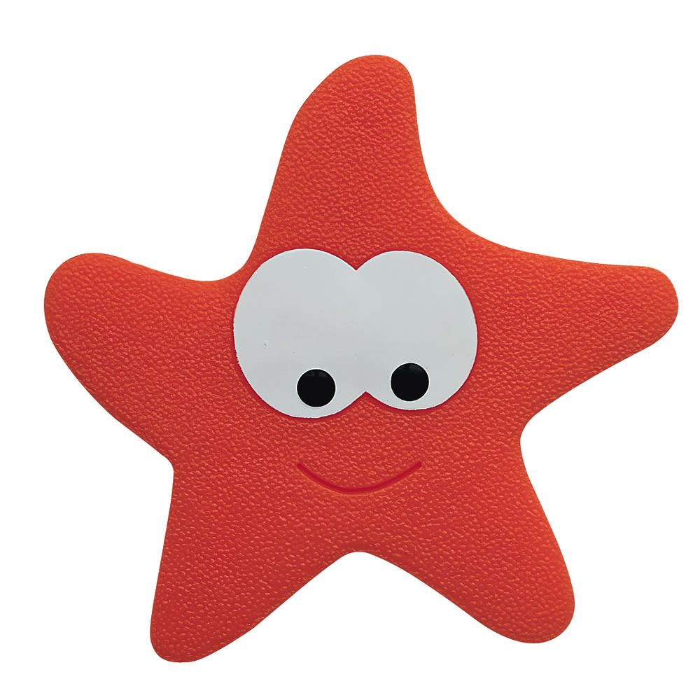 SPIRELLA colección Starfy, Alfombrilla de ducha 5PCS SET,PVC,Rojo