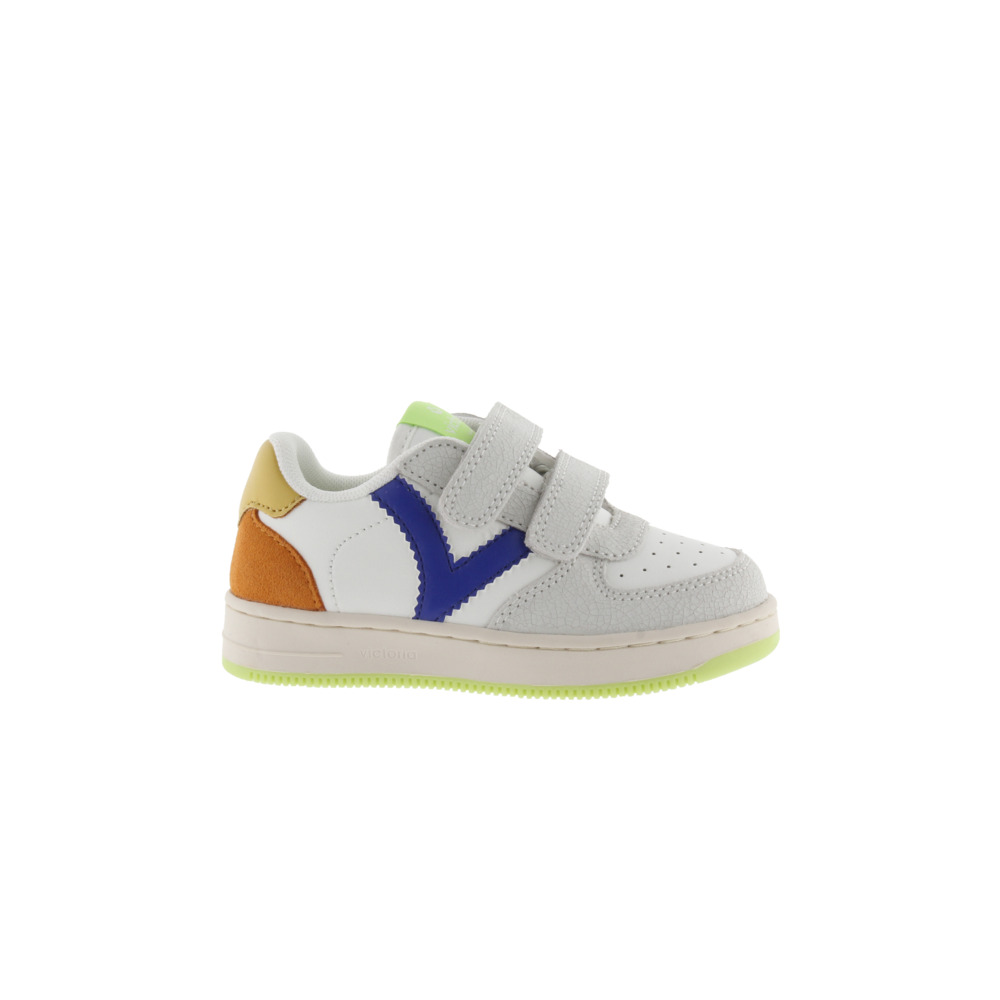 Victoria Tiempo Zapatillas de efecto piel con piezas de color y de serraje y doble cierre adherente 1124124