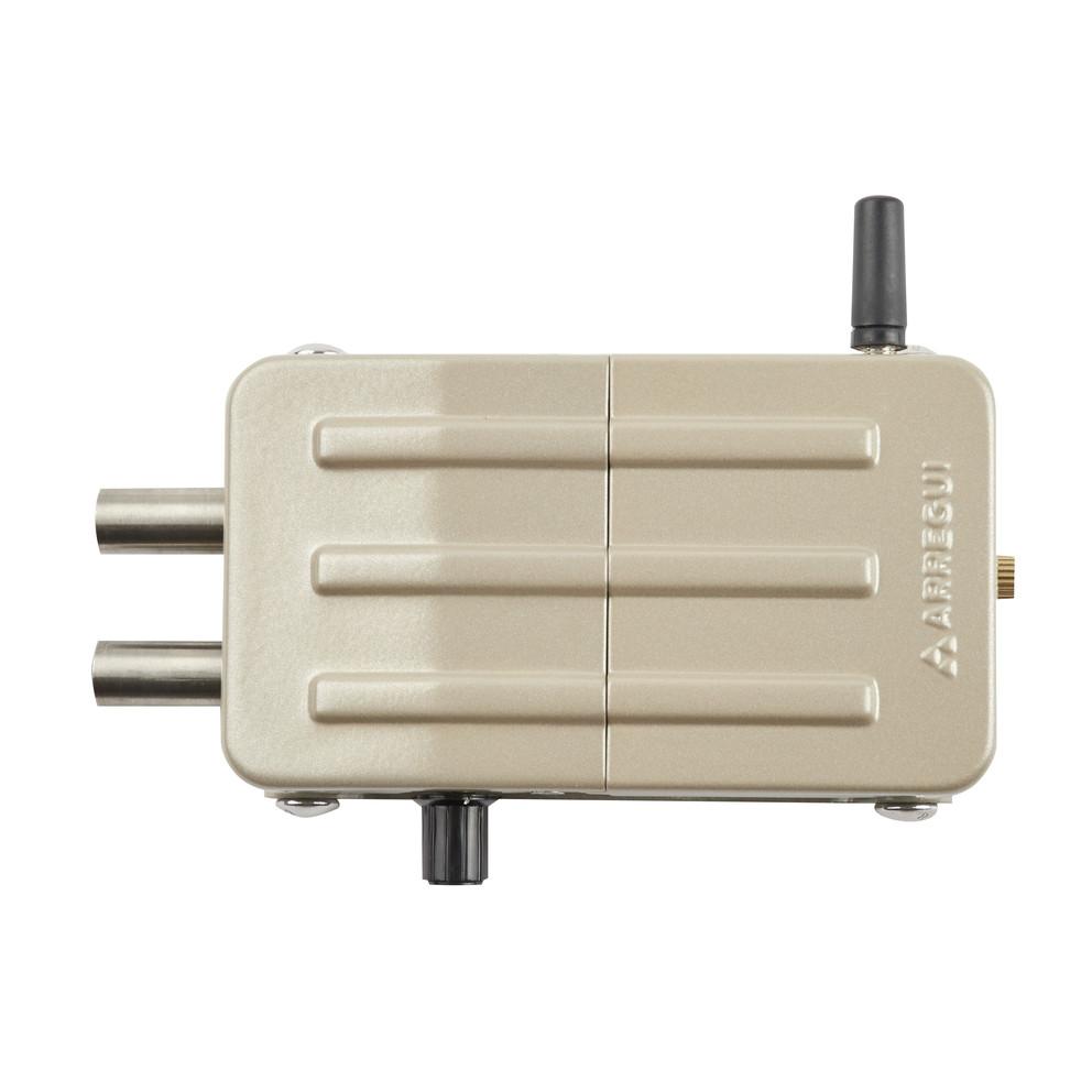 ARREGUI Cerradura de Seguridad Invisible para Puerta con 4 mandos a distancia | Antirrobo | Anti Okupas | Cerradura Electrónica para Puerta | Cerradura Inalámbrica | Cerrojo Interior