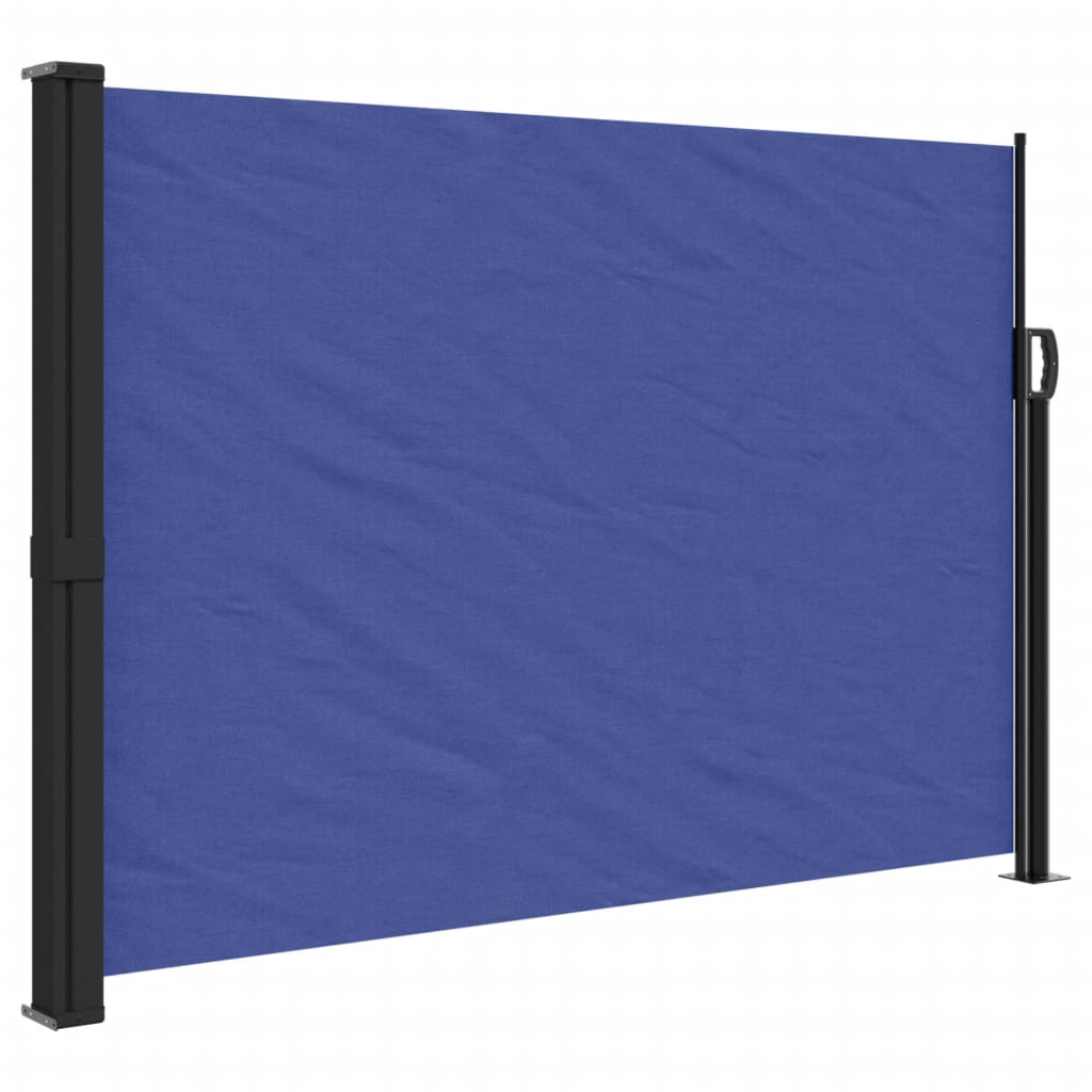 vidaXL Toldo lateral retráctil 140x600 cm Color Negro, Crema, Azul