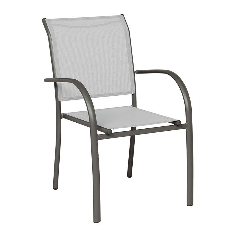 Silla aluminio/acero textilene Piazza