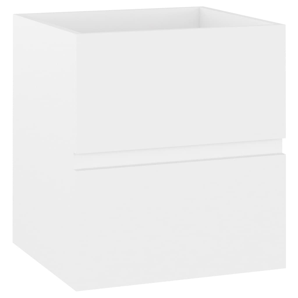 vidaXL Armario para lavabo madera contrachapada 41x38,5x45 cm en color Blanco/Gris hormigón/Gris sonoma y más | almacenamiento funcional diseño moderno para baño dormitorio sala