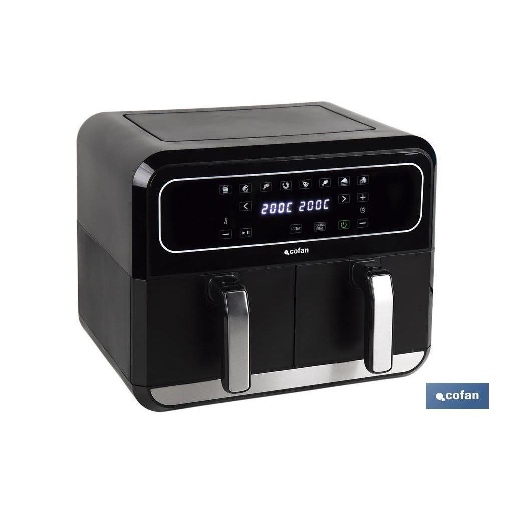 Freidora de aire dual 8 l 1700 w