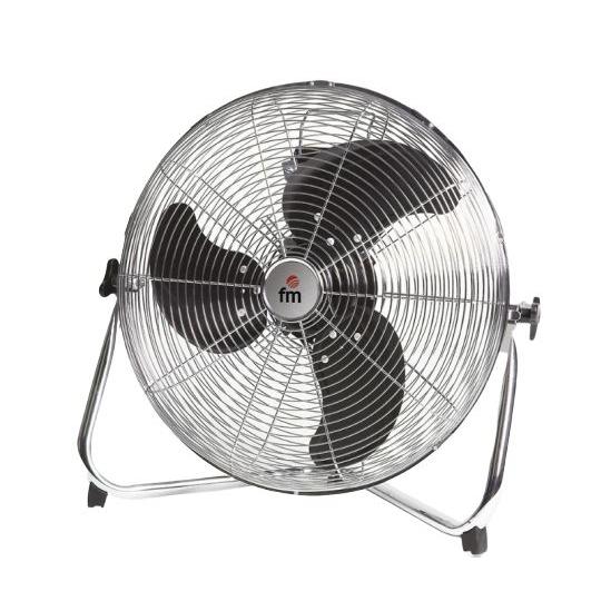 Ventilador Industrial FM F-50  | 50,0 cm, 200 W, Blanco, Fabricado en metal cromado, Gran diámetro
