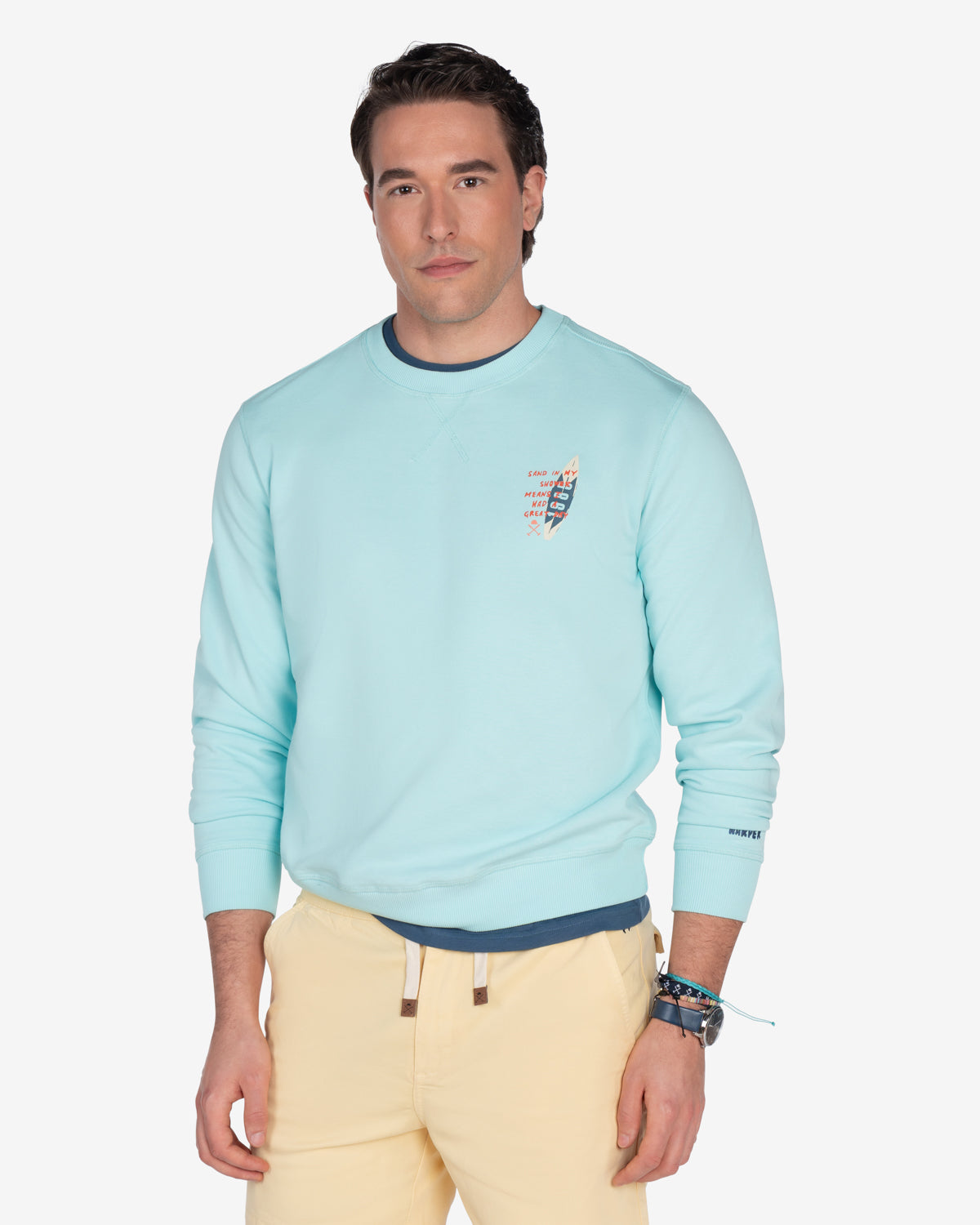 Harper & Neyer Sudadera de Hombre de Algodón Sand