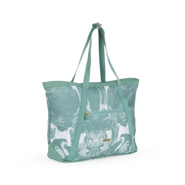 Milan coleccion lava bolso shopper 18.5l - gran capacidad - cierre de cremallera - tamaÃ±o 52x36x3cm - color verde