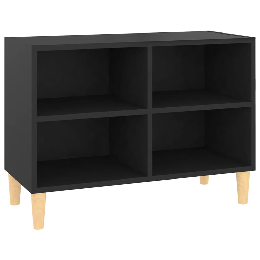 vidaXL Mueble de TV con patas de madera maciza 69,5x30x50 cm, Mueble de Salon, Mueble TV, Mueble TV salon, Mesa de TV, Mueble tele