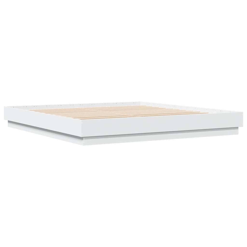 vidaXL Estructura de cama madera de ingeniería blanca 180x200 cm