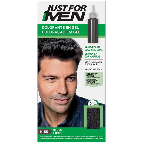 Just For Men Tinte para Hombres Negro 30 Cc - Cubre Canas en 5 Minutos