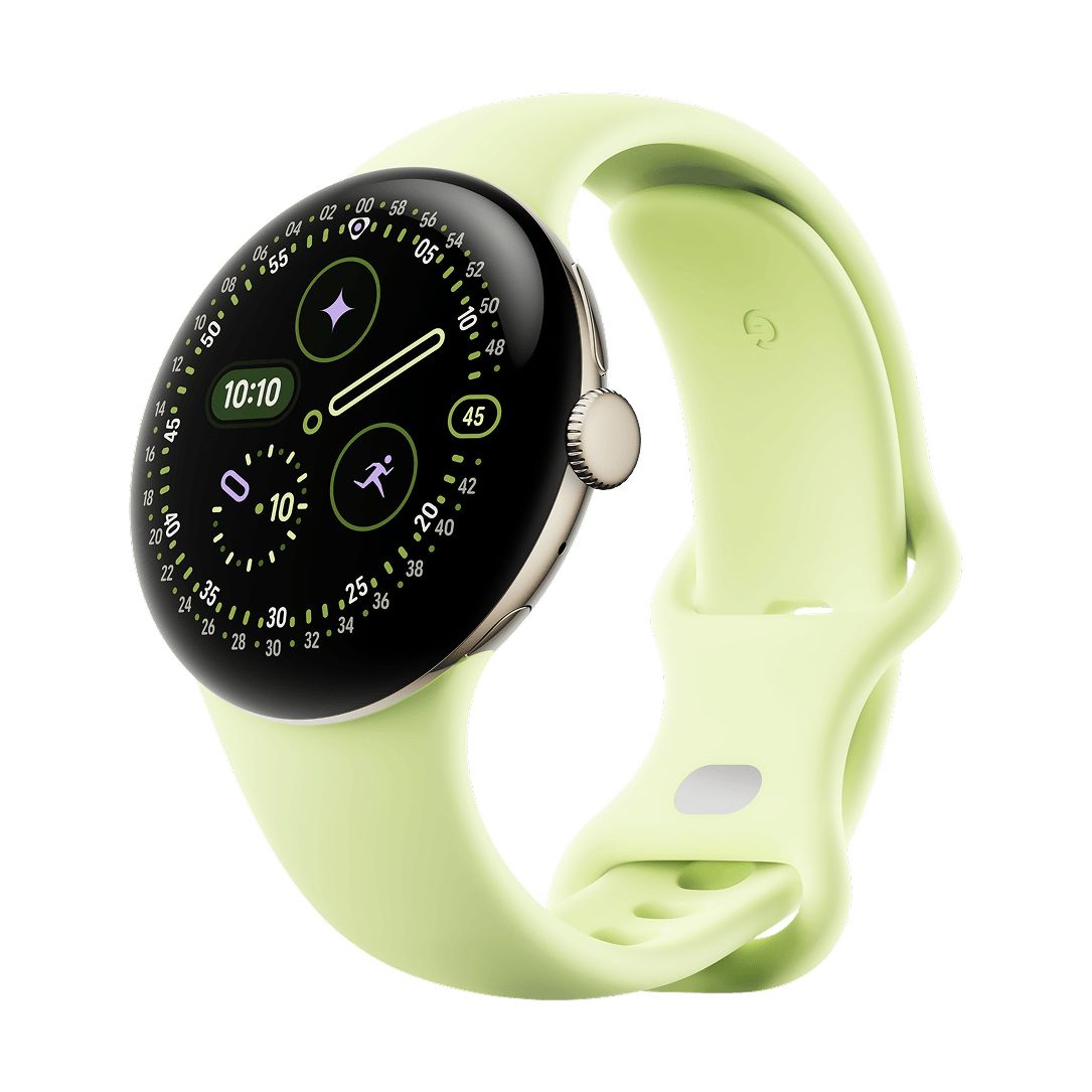 Google Pixel Watch 4 41mm LTE Oro (Champagne Gold) y Correa Verde Lima (Lemongrass) GA10834-EU