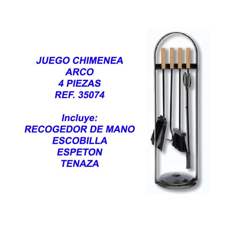 Juego chimenea modelo arco 4 piezas 35074