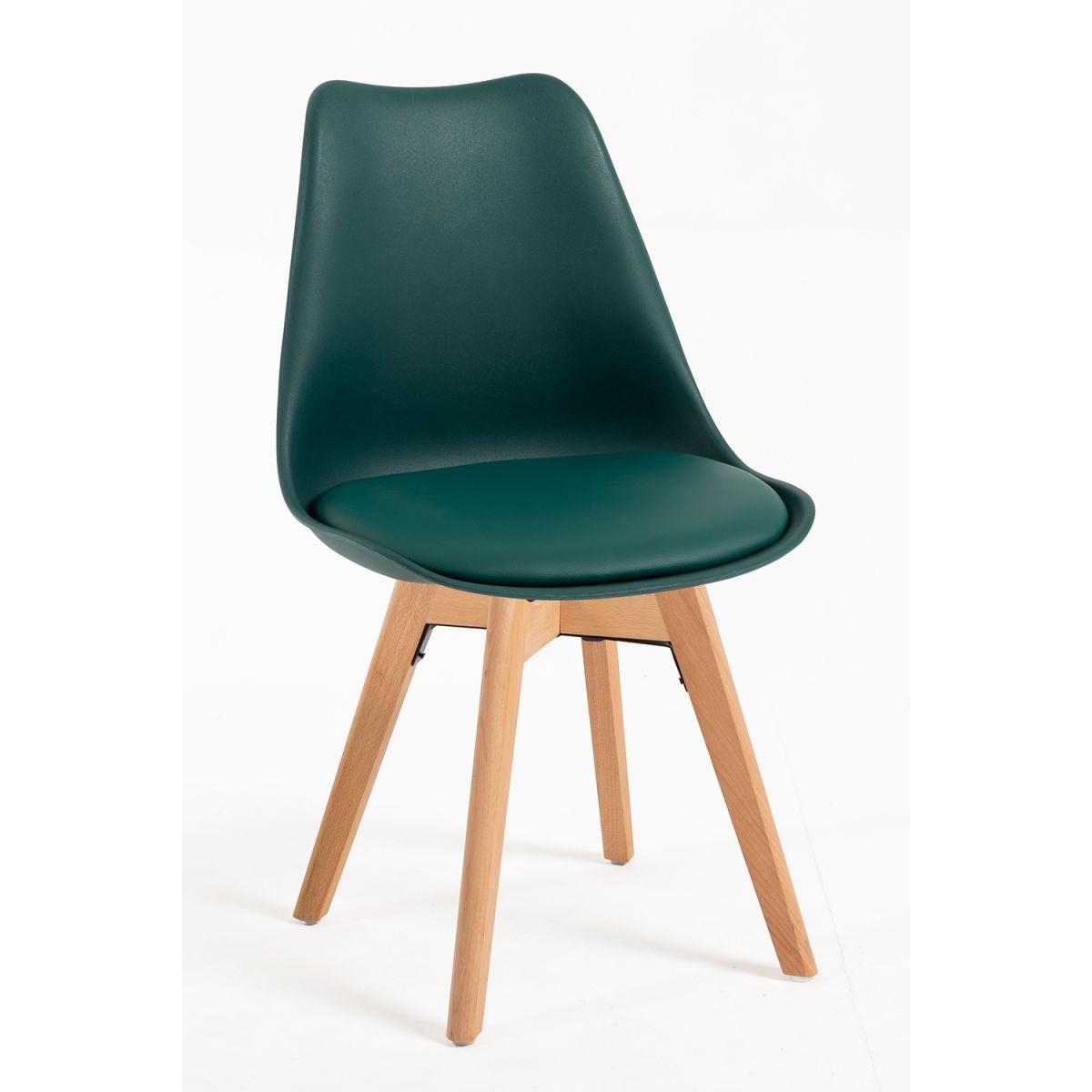 Regalos Miguel - Packs Sillas Comedor - Pack 6 Sillas Synk Basic - Verde oscuro