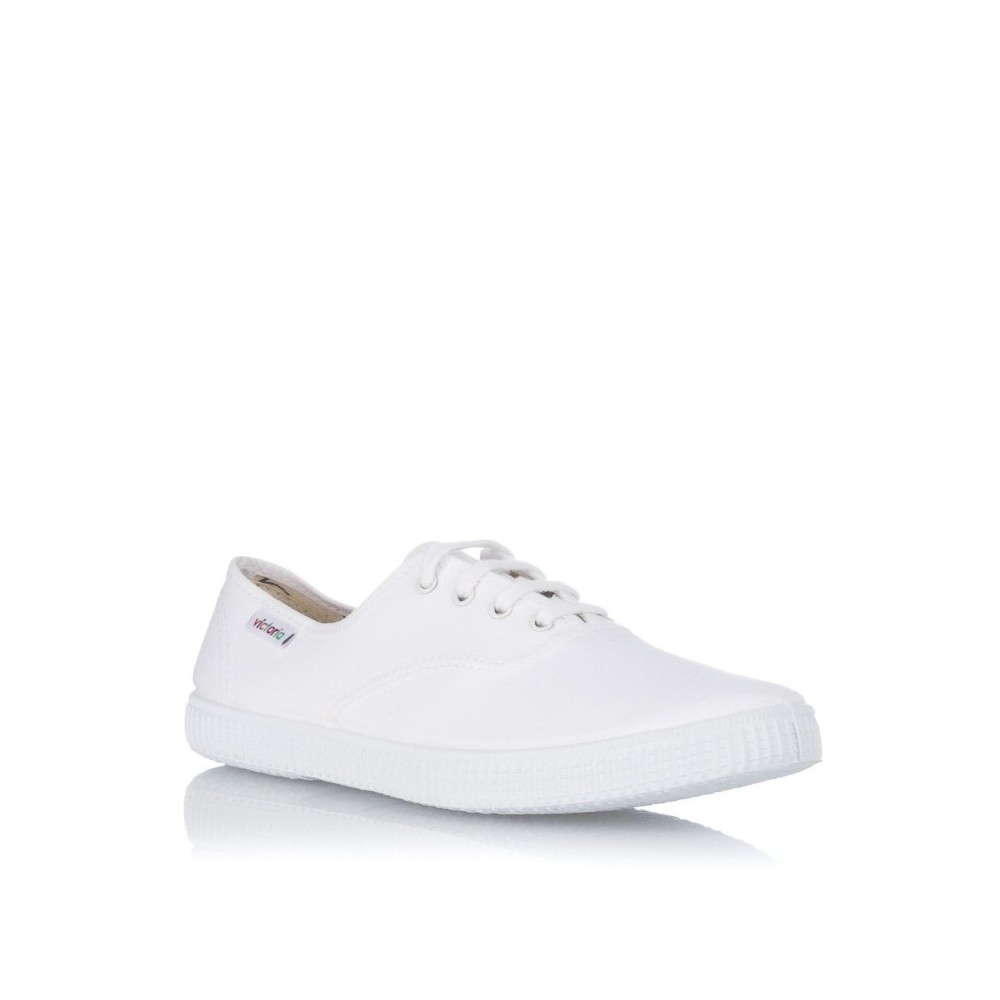 Zapatillas Lona Victoria Lona Inglesa Hombre Blanco