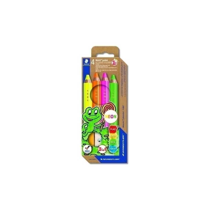 Staedtler - 140 C4P1 lápiz de color Verde, Naranja, Rosa, Amarillo 4 pieza(s) 140 C4P1