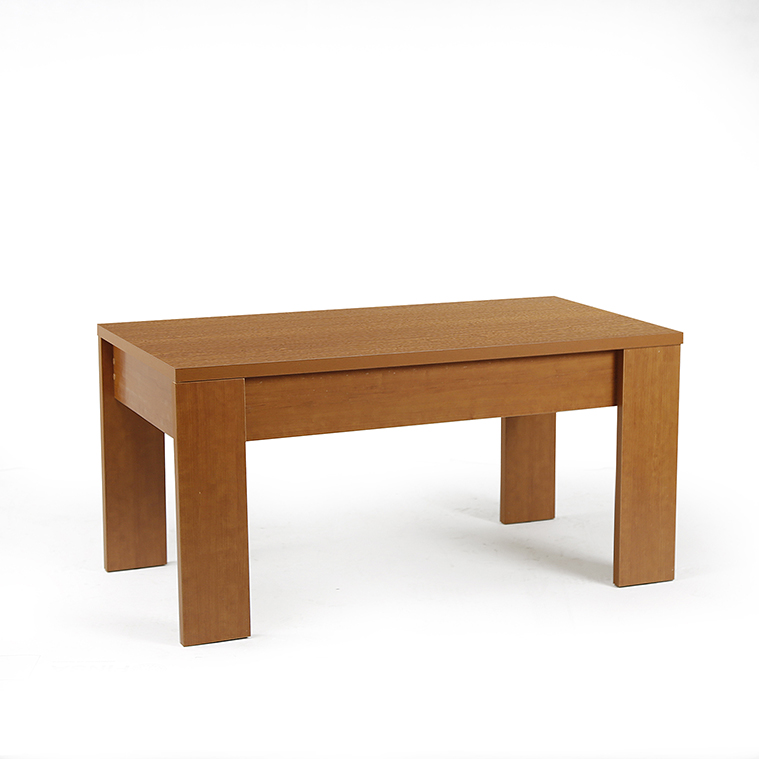Buyqualia Mesa de Centro de Madera Rectangular elevable con Compartimento bajo Tapa (51/63x105x55 cm)