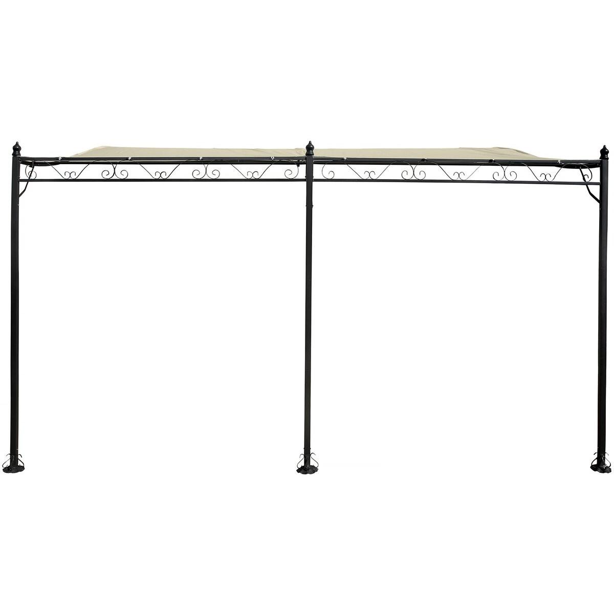 Habitat y Jardin - Cenador de metal - 3 x 4 m - Beige
