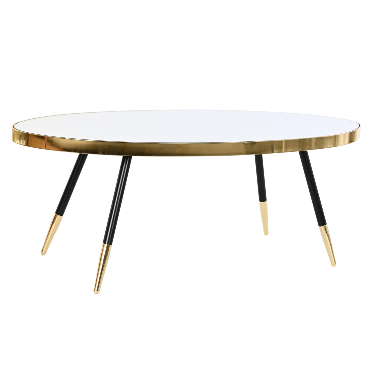 Mesa Centro Acero Espejo 110X50X41,5 Dorado - Fijalo - El mejor complemento para tu hogar.