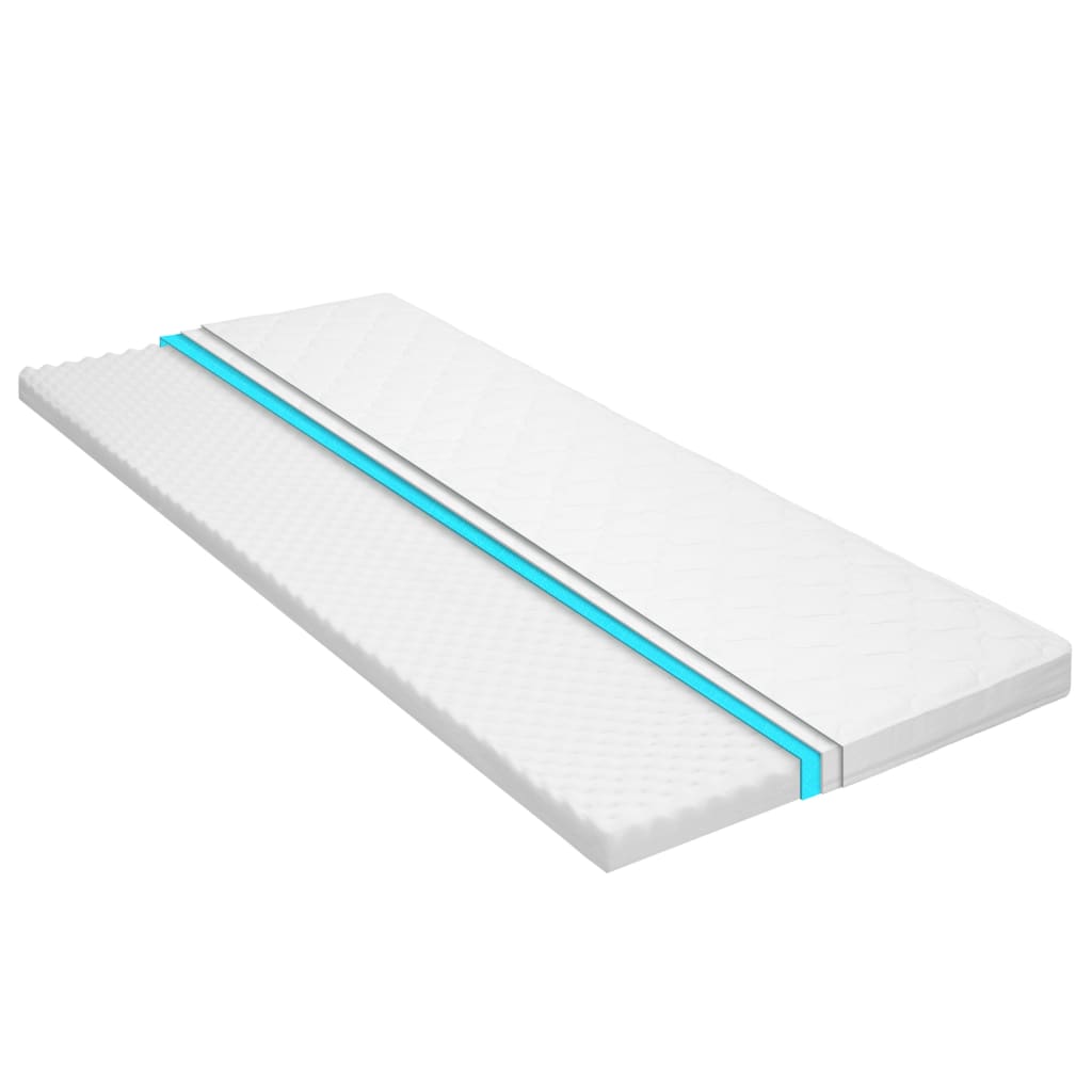 vidaXL Sobrecolchón Espuma Gel Frío Grosor de 6 cm Perfil Huevo Colchón Superior Dimensiones 80 x 200 cm,  90 x 200 cm,  100 x 200 cm y mas