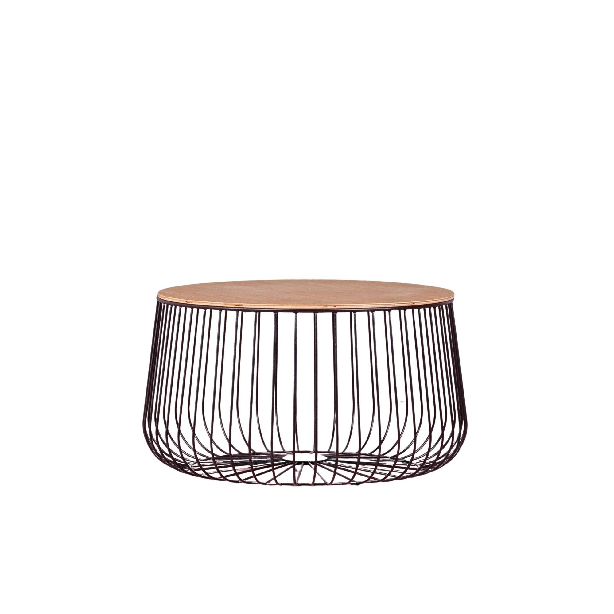 Nest Dream - Mesa de centro en madera de fresno y acero lacado - Zurich