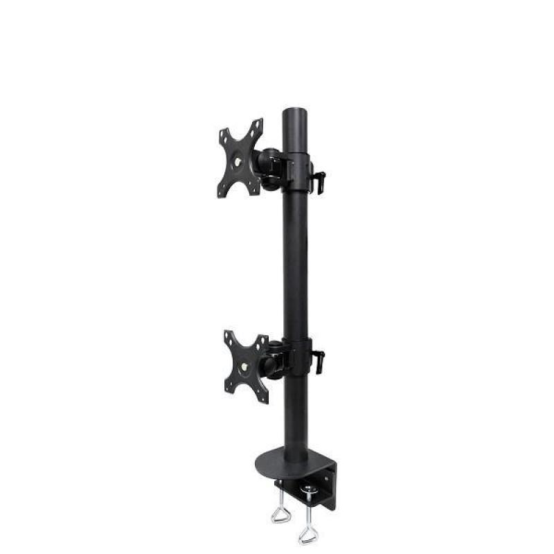 Brazo para dos monitores Neomounts FPMA-D960DVBLACKPLUS, 17-49 pulgadas, 0-15 kg/pantalla (curvo 13 kg/pantalla), negro