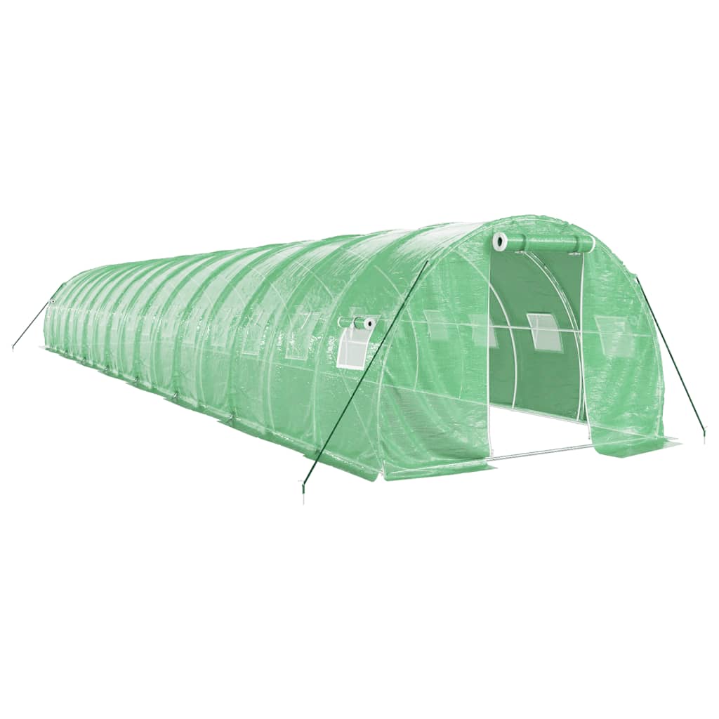 vidaXL Invernadero con estructura de acero verde Multitalles