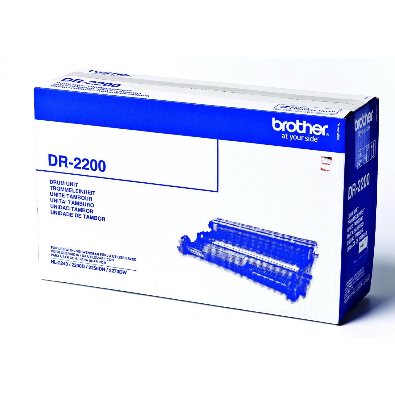 Brother - Tambor láser DR2200 para impresoras HL2130, DCP7055 y MFC7460N, 12.000 páginas, monocromo y fácil instalación
