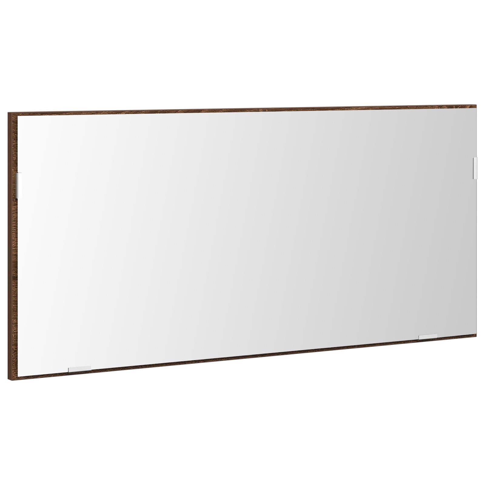 Gabinete Espejo de Baño vidaXL con Luz LED Roble Marrón 80x37 cm