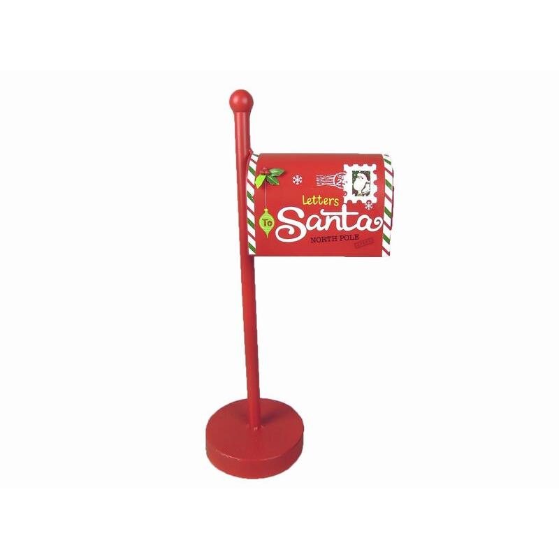 Gerimport Buzón de Navidad Tipo Americano Decoración Navidad 23 X 12 X 43 Cm - Adornos y Modelos Navideños