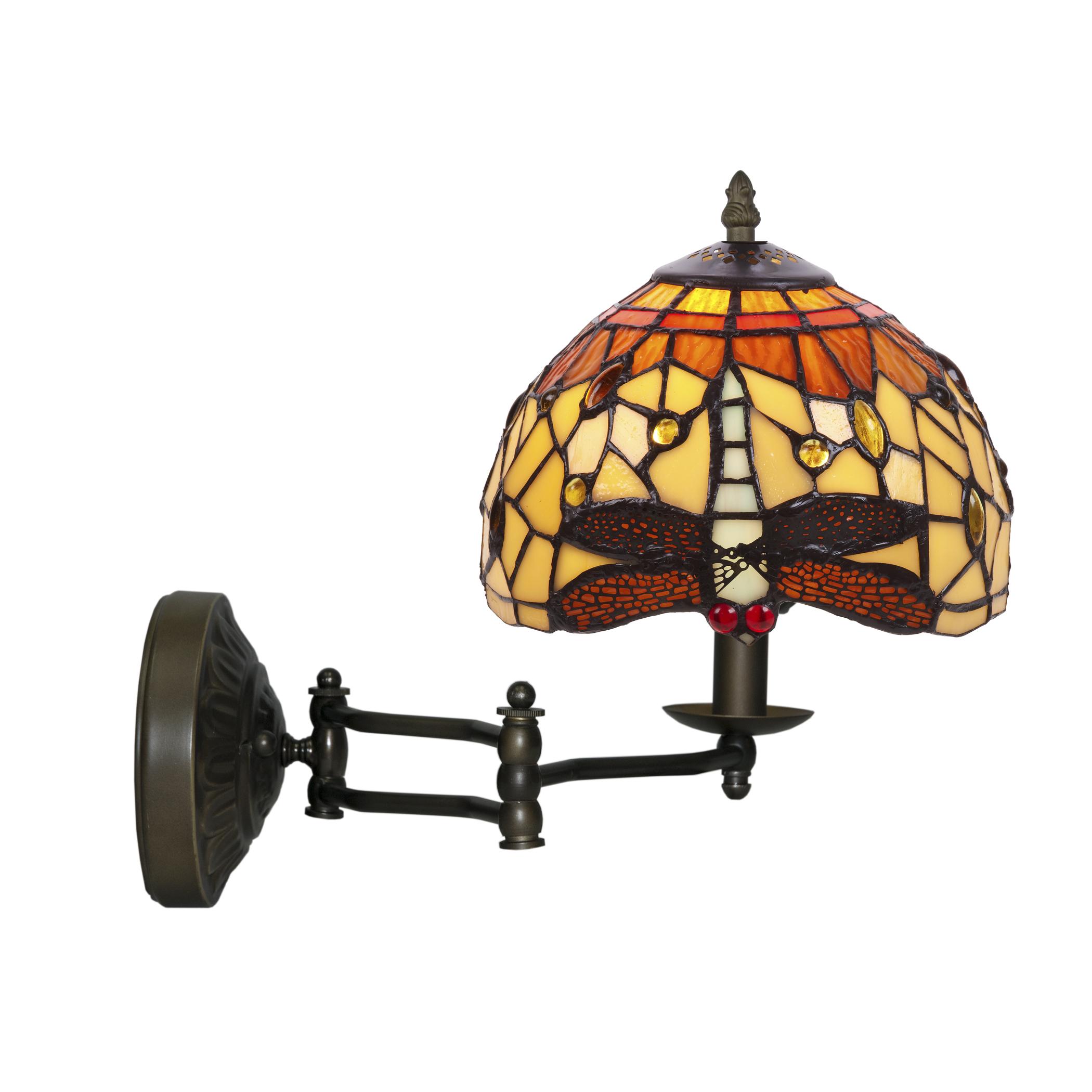 Aplique con brazo móvil diámetro 20cm Serie Belle Amber FIJALO LG2327D1