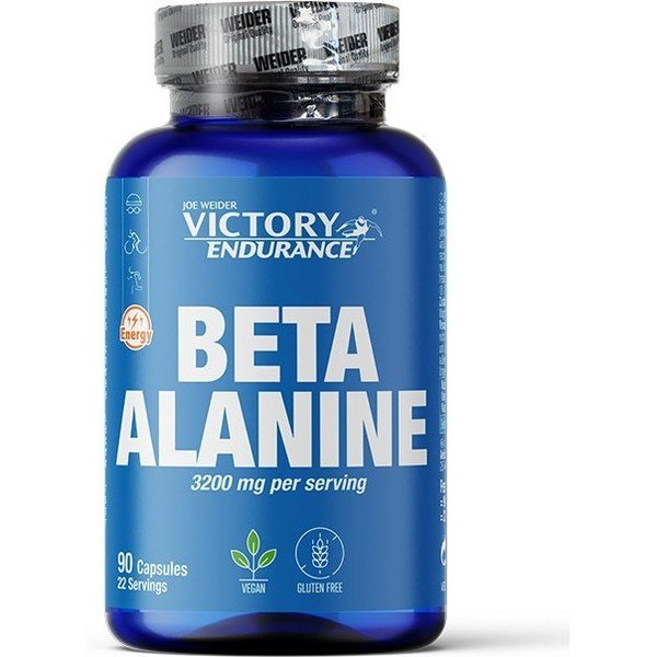 Victory Beta Alanine - 90 Caps Aumenta la Resistencia, Mejora la Contracción Muscular y Retrasa la Fatiga.