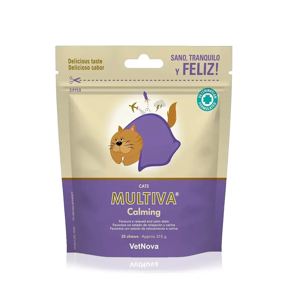 MULTIVA® Calming cats 25 chews suplemento para un estado de calma Vetnova