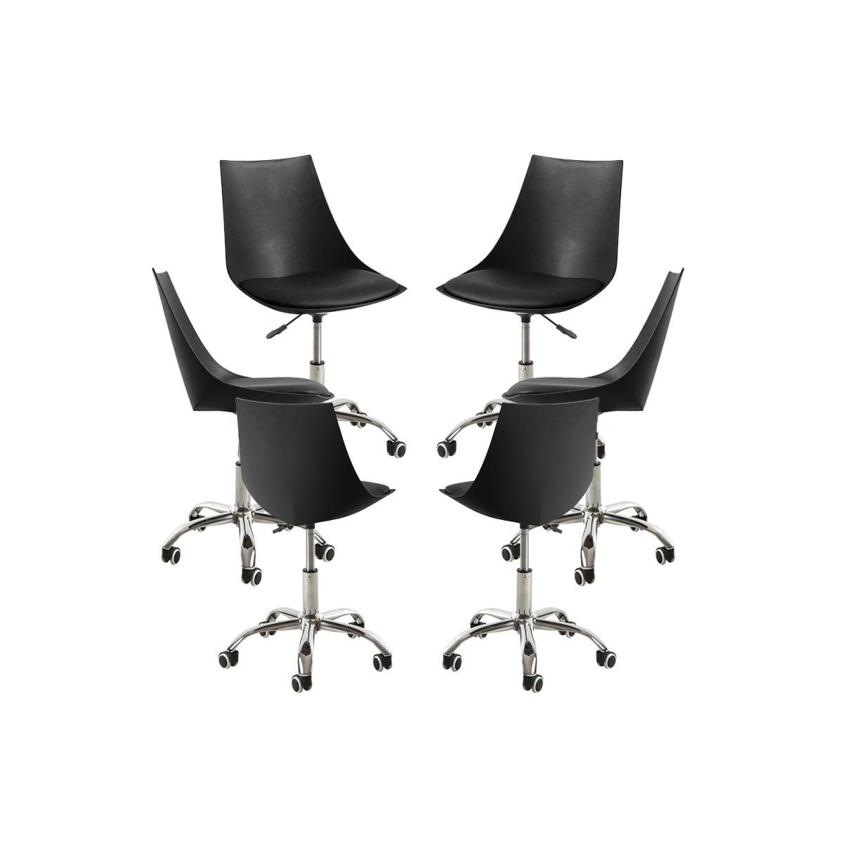 Regalos Miguel - Packs Sillas - Pack 6 Sillas Blok Office - Negro