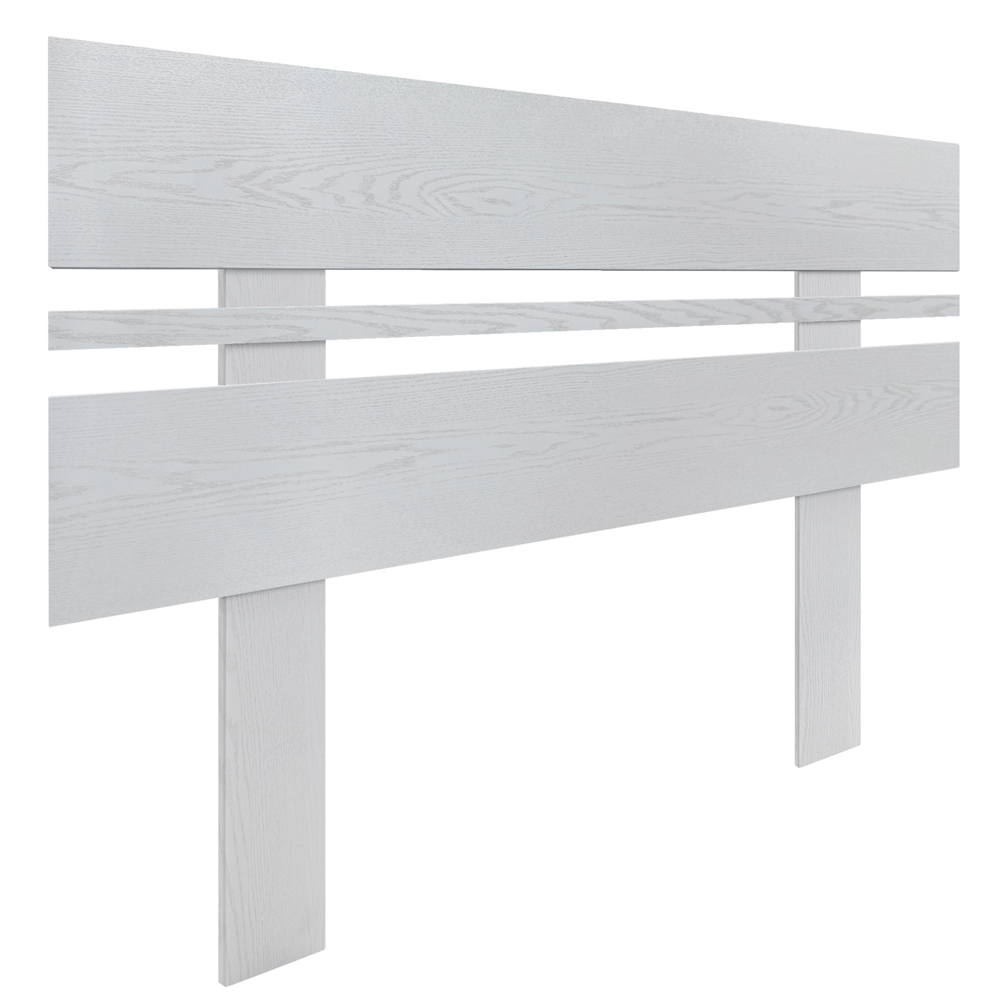 DHOME Cabecero de Madera reciclada DM Horizontal Ancho con Patas Cama Palets Herrajes incluidos
