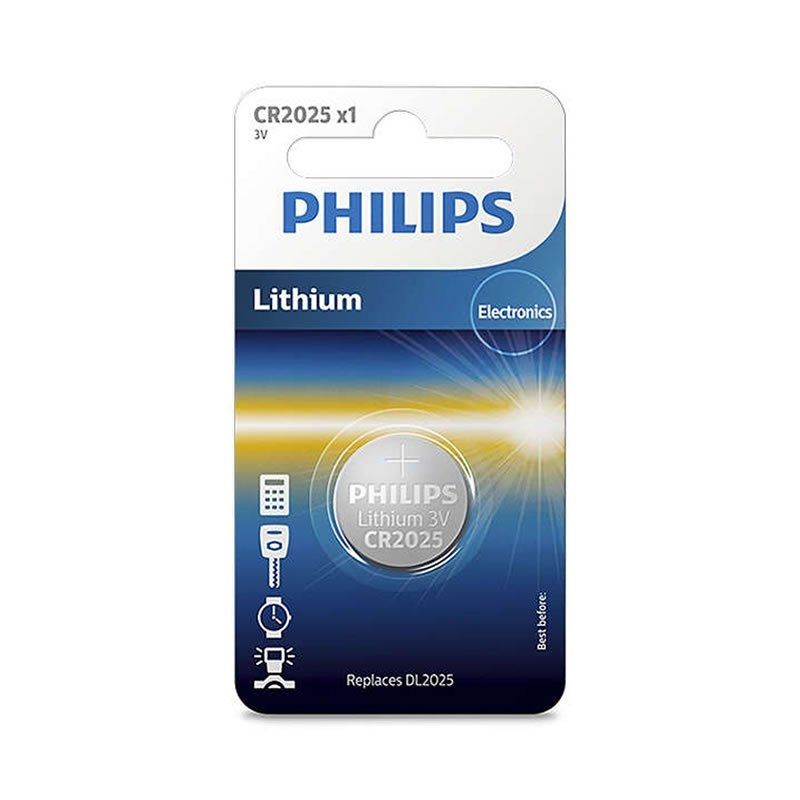 Philips cr2025/01b - Pila de botón de Litio (Paquete de 1)