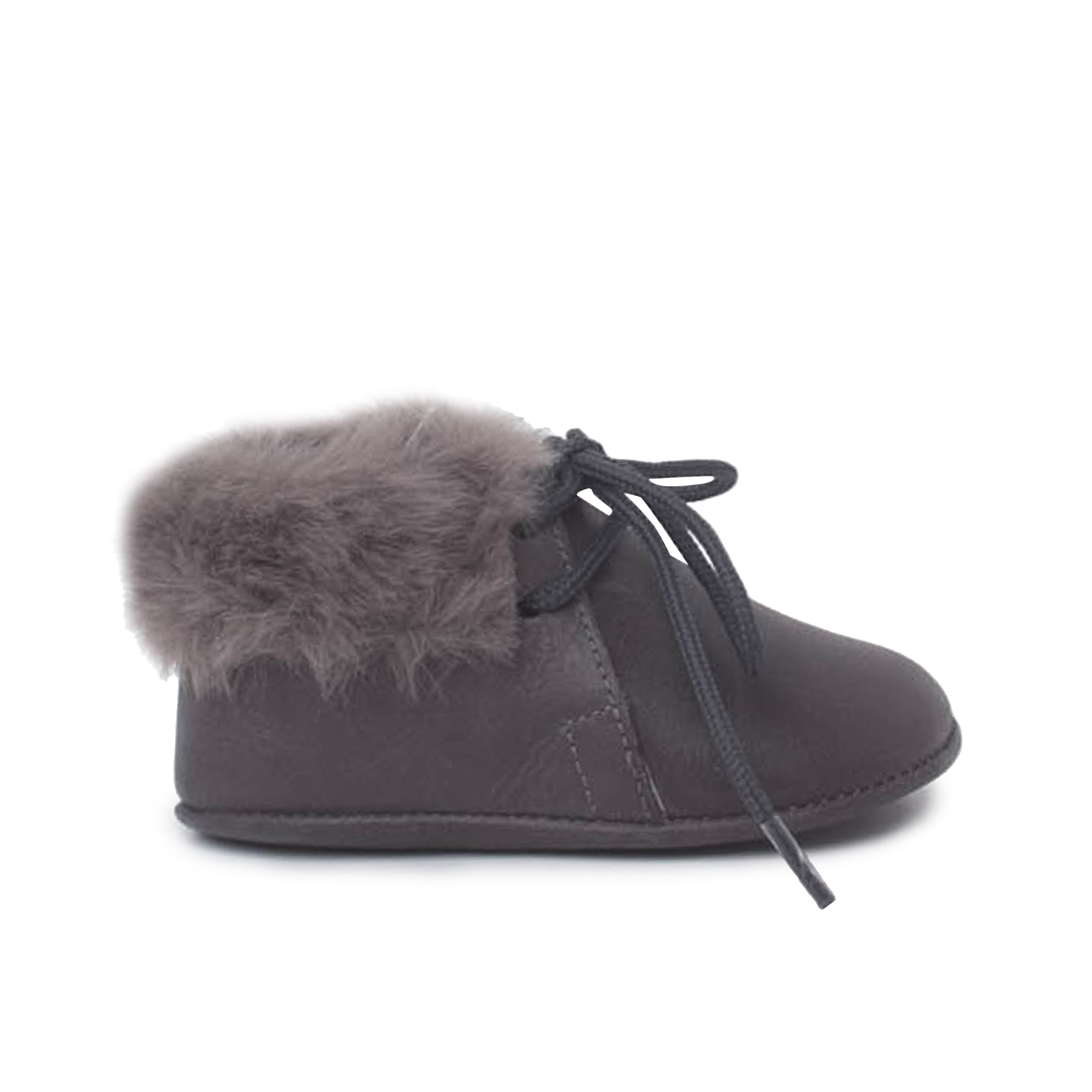 Pisamonas Botitas Bebe Cordones Y Cuello Pelito