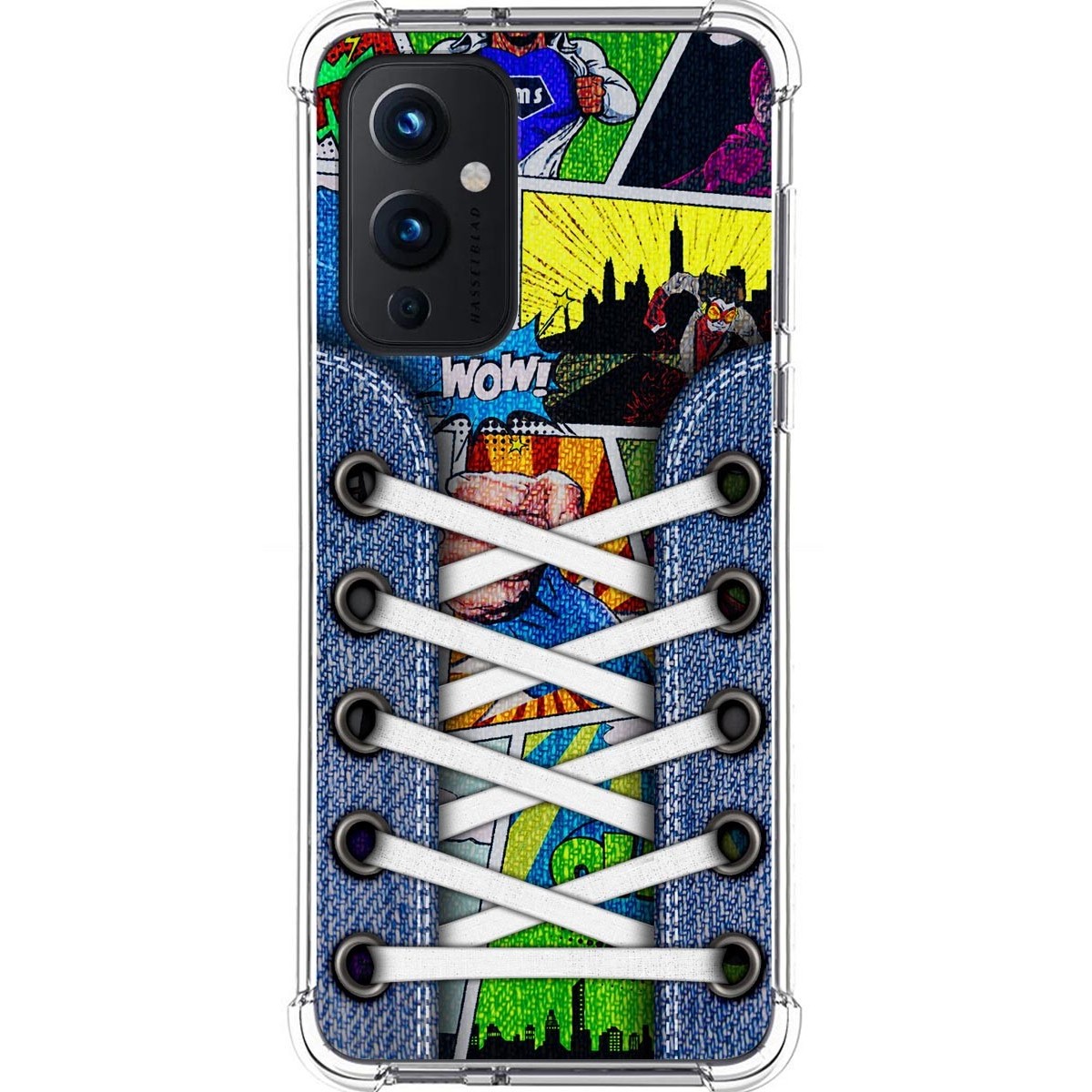 Tumundosmartphone Funda Silicona Antigolpes para OnePlus 9 5G diseño Zapatillas 14 Dibujos