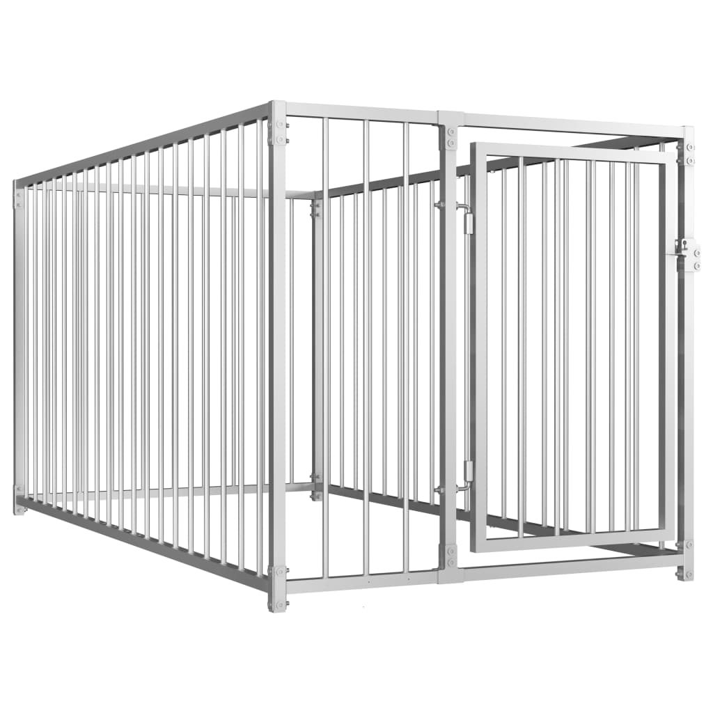 vidaXL Perrera de Exterior Mascotas Jaulas Cercados Casetas Perros Dimensiones 100 x 100 x 100 cm, 100 x 200 x 100 cm, 200 x 200 x 100 cm