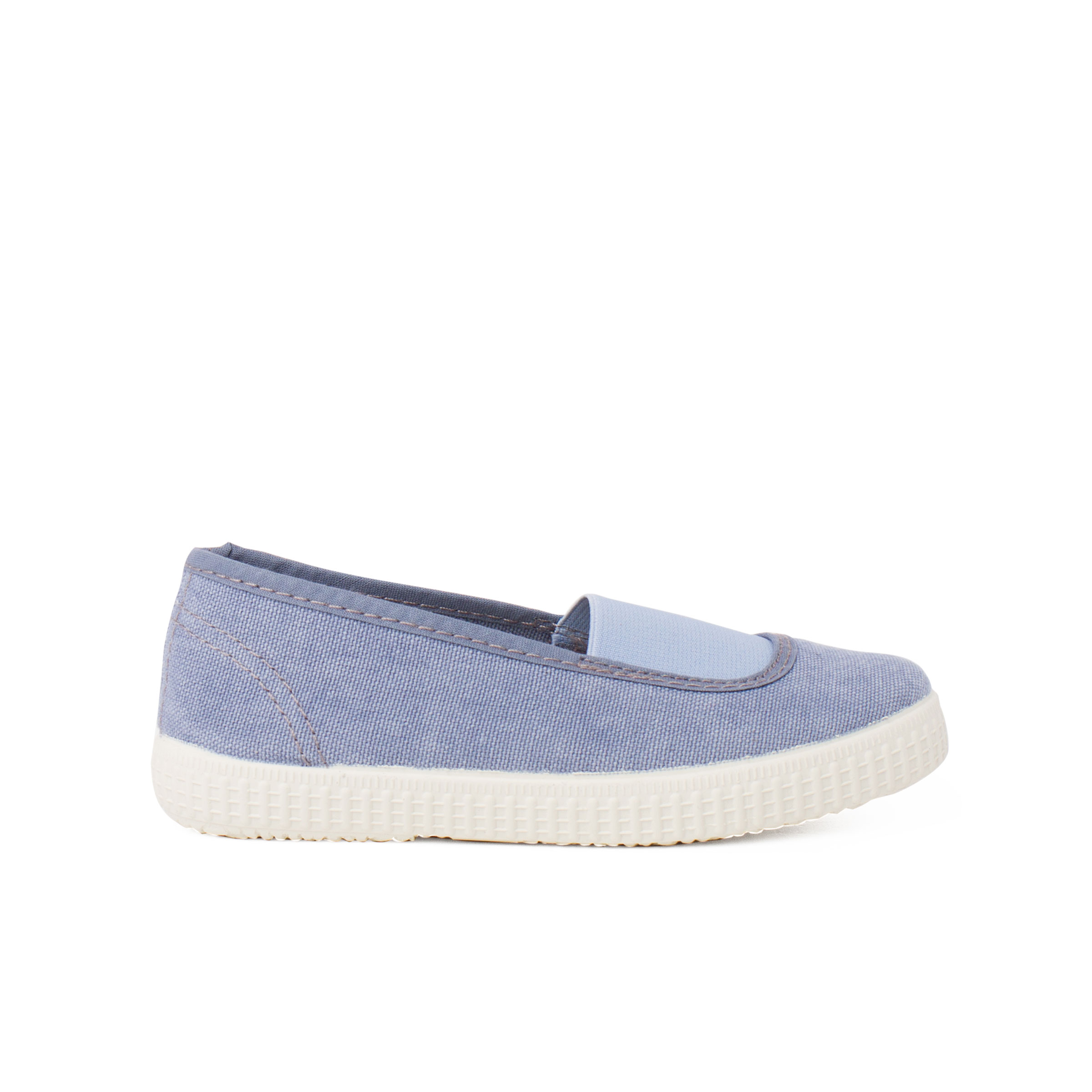 Pisamonas zapatillas elástico central lona ecológica