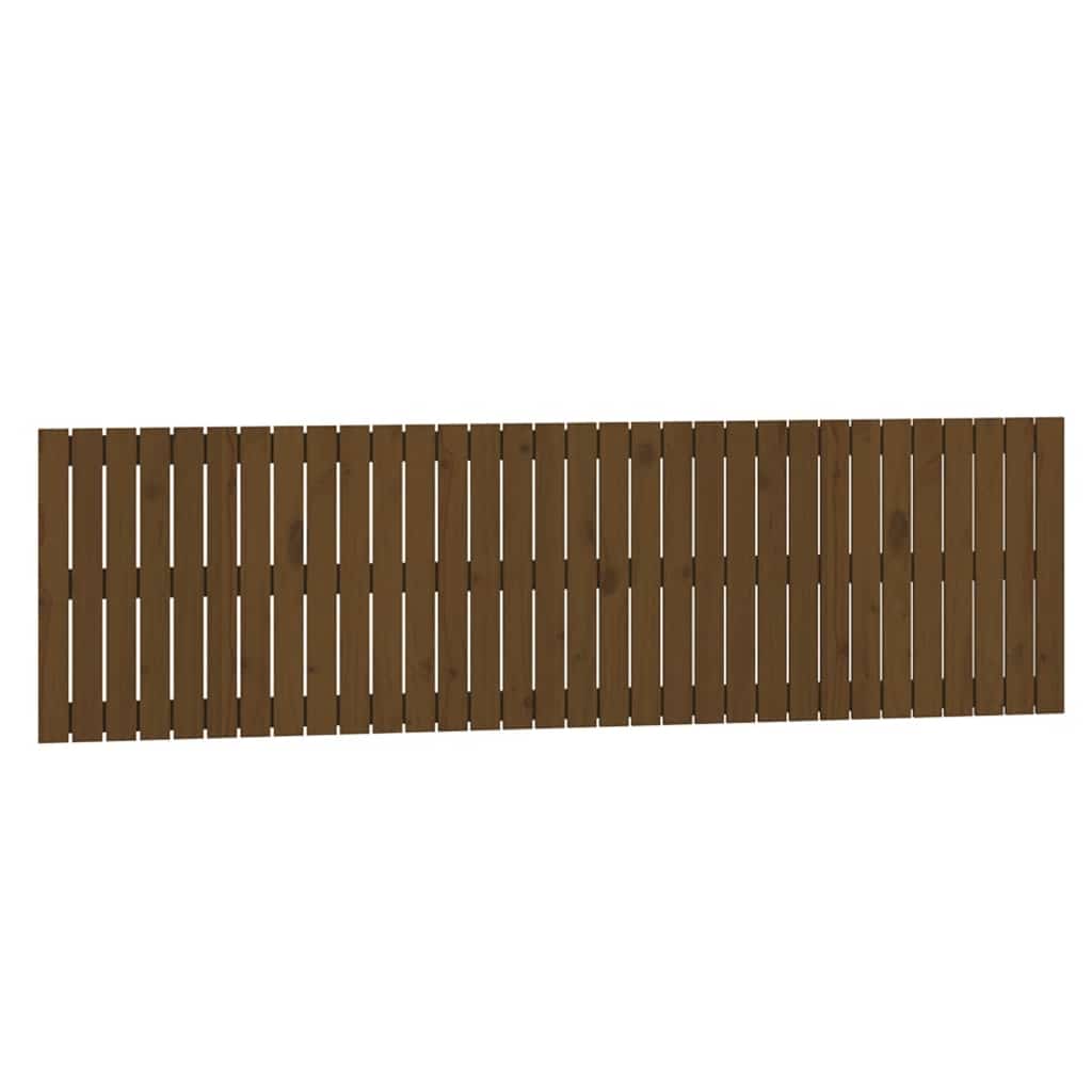 vidaXL Cabecero de cama de pared madera maciza de pino 204x3x60 cm
