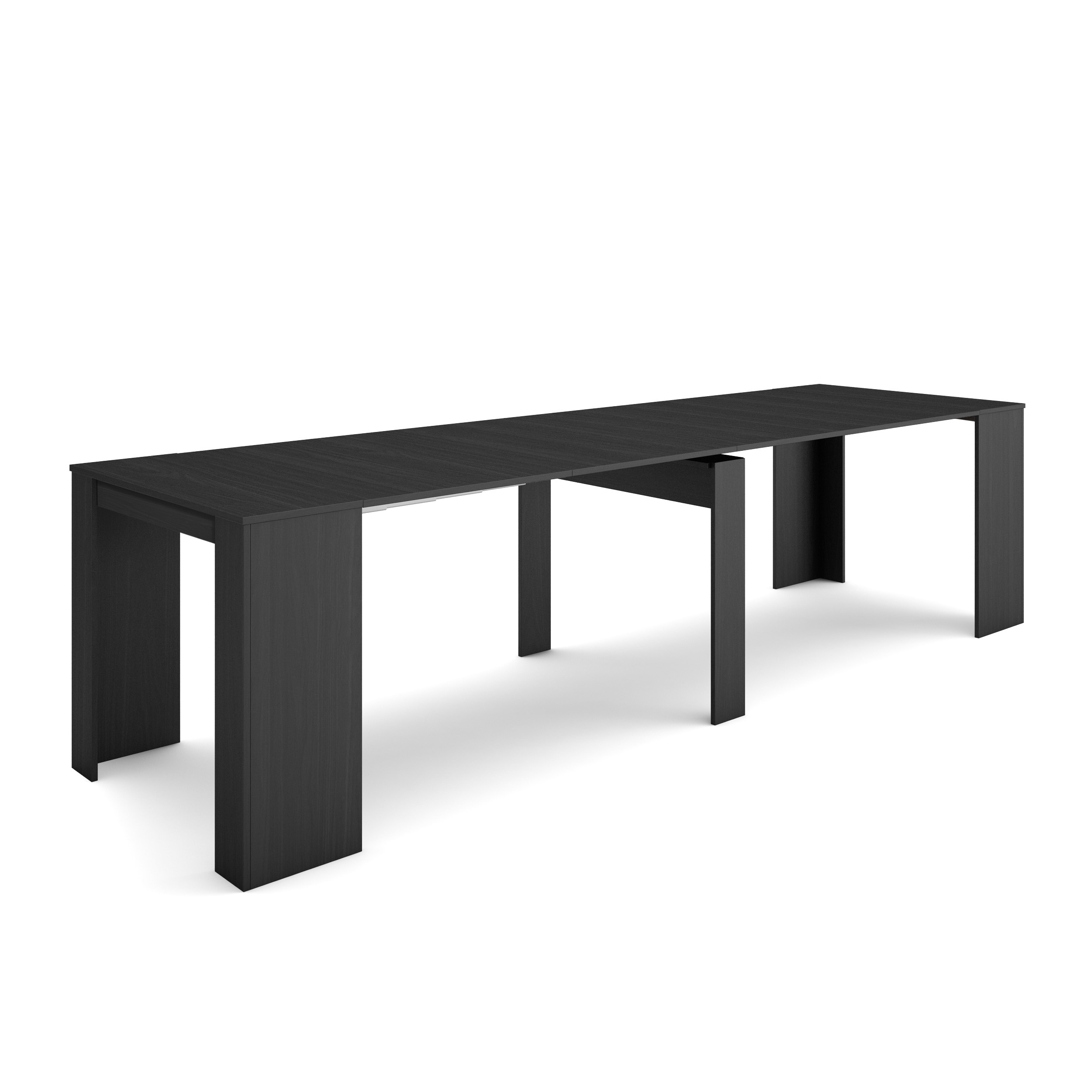 Skraut Home - Mesa Consola Extensible - Mesa Auxiliar Comedor Plegable -302x90x77cm - Para 14 comensales - Comedor y Cocina - Estilo Moderno - Práctica y Discreta