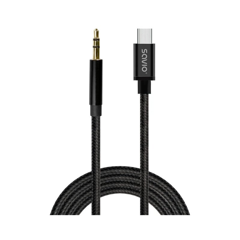 Savio CL-187 cable de audio 1 m Negro