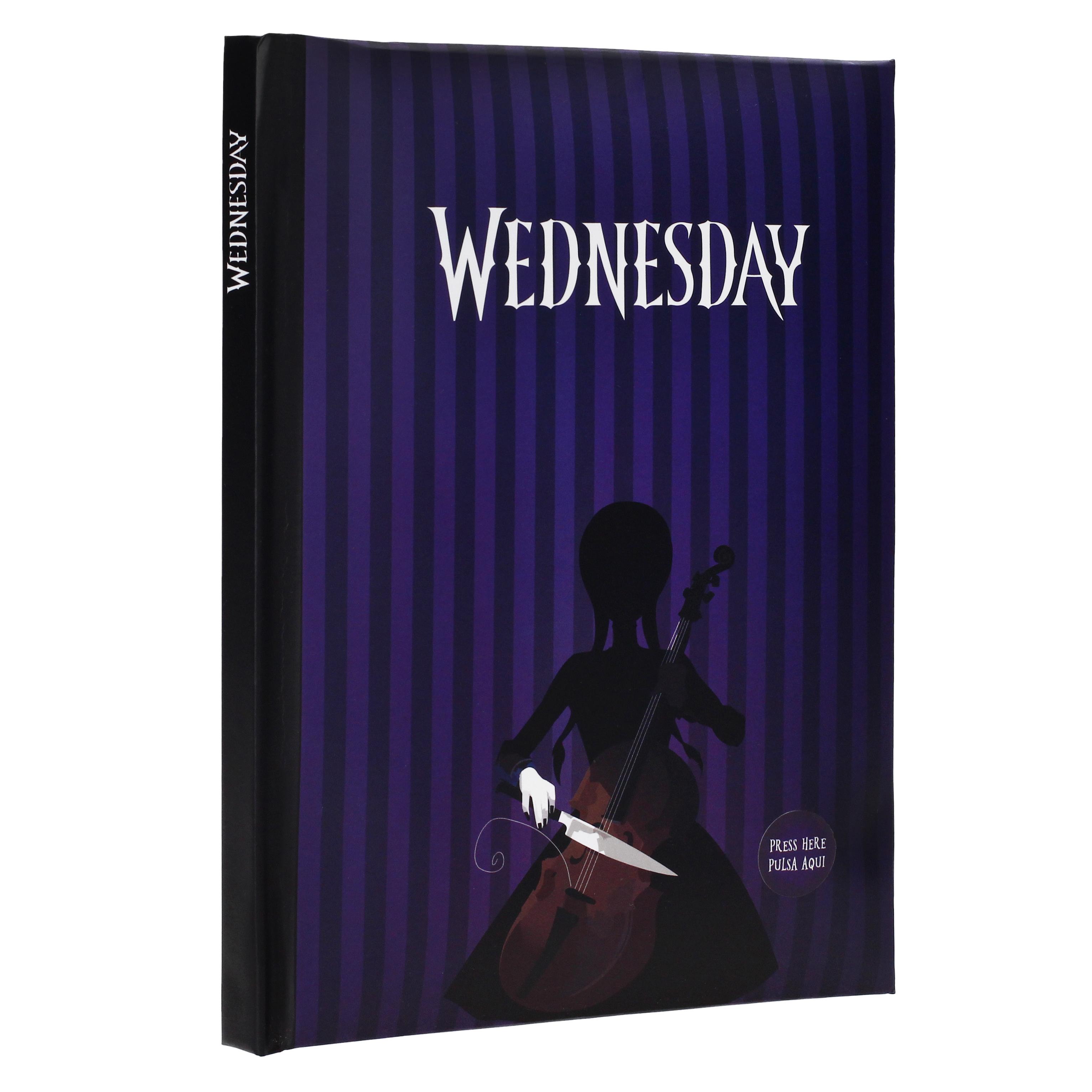 SD TOYS Libreta con Luz Classic Wednesday - Delicada iluminación para tus notas